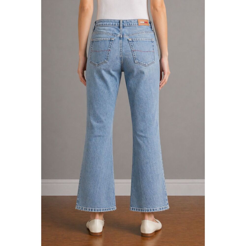 Tommy Hilfiger Vintage Worn Hipster Bootcut Jeans In Western Wash 12